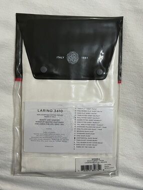 SFERRA Larino 3410 Continental Sham - Ivory SET OF 3 BRAND NEW